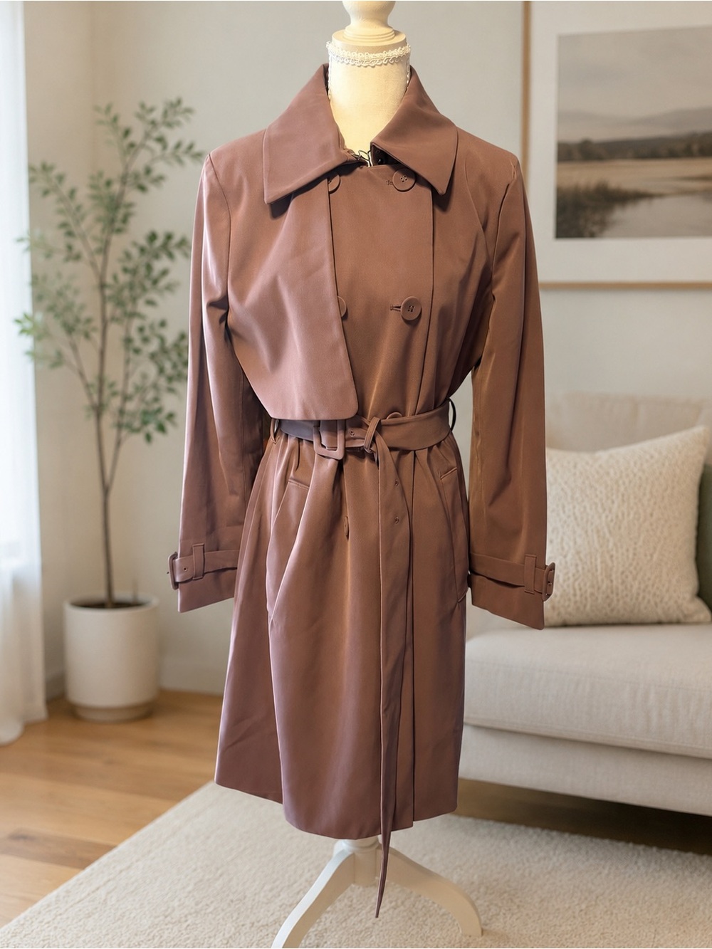 London Fog Dusty Mauve Heritage Trench